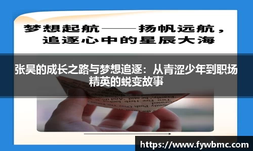 张昊的成长之路与梦想追逐:从青涩少年到职场精英的蜕变故事