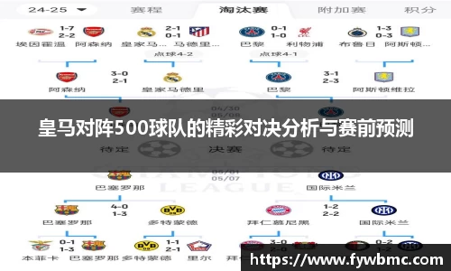 悟空体育皇马对阵500球队的精彩对决分析与赛前预测